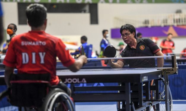 Perlombaan Panas Tenis Meja Di Gemari Banyak Disabilitas